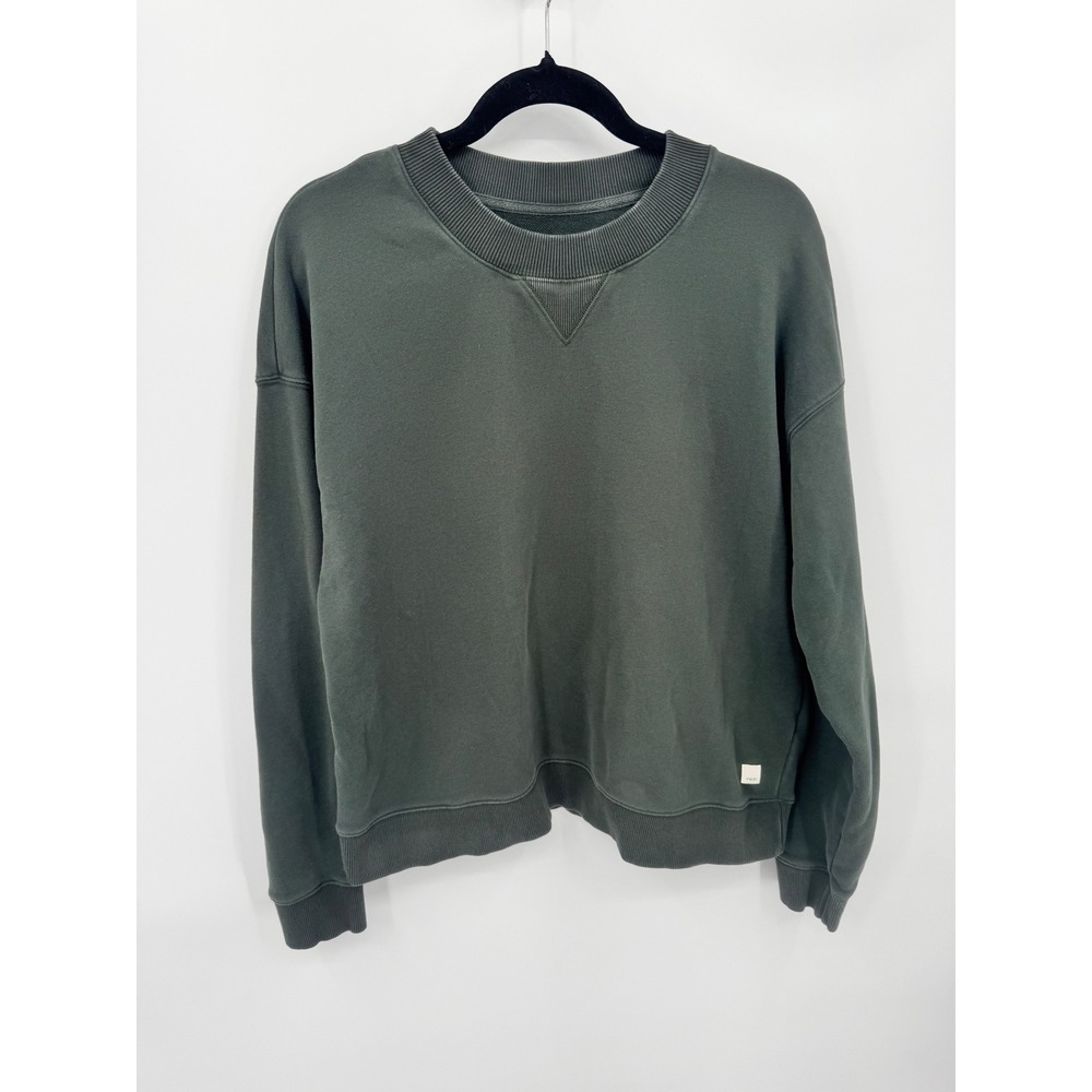Vuori Sedona Crew Women M Forest Green Heavyweight Sweatshirt VW278